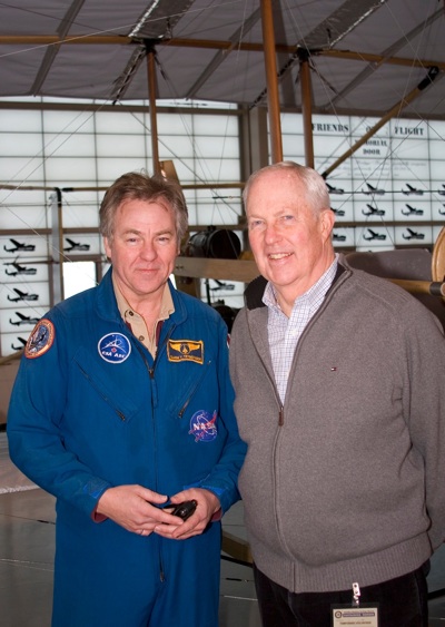 Canadian Space Agency Astronaut Dr. Bjarni Tryggvason and Gerald Haddon